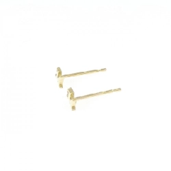 K18YG Chữ cái M Bông tai - Hàng hiệu Chính hãng 874469