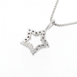 K18WG Ngôi sao Kim cương Dây chuyền 0.10CT - Hàng hiệu Chính hãng 859533