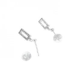 K18WG Bông tai kim cương 0.16CT - Hàng hiệu Chính hãng 863084