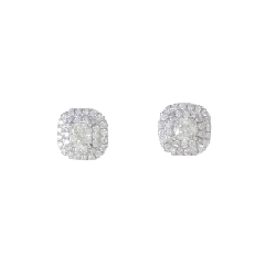 Bông tai Tiffany Soleste 0.26CT 0.26CT I VS1 Cắt hình gối - Hàng hiệu Chính hãng