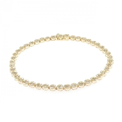 K18YG Vòng tay kim cương 1.00CT - Hàng hiệu Chính hãng 873205