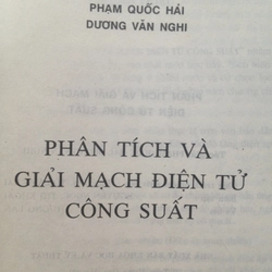 PHÂN TÍCH VÀ GIẢI MẠCH ĐIỆN TỬ CÔNG SUẤT 495330