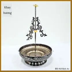Khay cắm hương vòng, khay xông trầm hương - Đồ thờ Bình An - Decor Phong thuỷ 717637