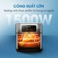 Nồi chiên không dầu KALITE Air Pro, dung tích 12L, công suất 1500W, khoang inox 304 933273