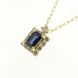 K18YG Dây chuyền Sapphire 0.12CT - Hàng hiệu Chính hãng 862537