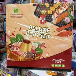 Bộ đồ chơi đồ hàng món ăn 20D2 lẩu nướng hot pot BBQ 2in1 118 chi tiết Deluxe Playset 270830