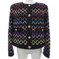 【Mã giảm giá】Áo khoác không cổ CHANEL