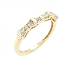 Nhẫn kim cương K18YG hình ruy băng 0.30CT