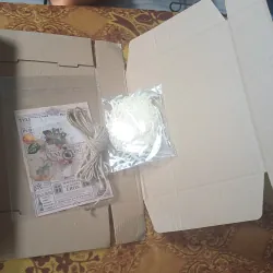 Combo Gói Quà Gồm Dây Gai, Rơm Lót, Sticker Trang Trí, Tặng kèm Hộp và dụng cụ kẻ mắt 791092