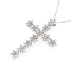 K18WG Đeo chéo × Ngôi sao Dây chuyền kim cương 0.44CT - Hàng hiệu Chính hãng 861095