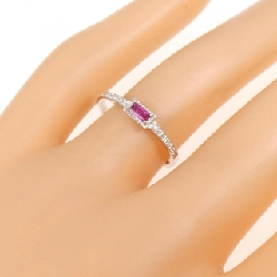 Nhẫn Ruby K18WG 0.12CT 667976