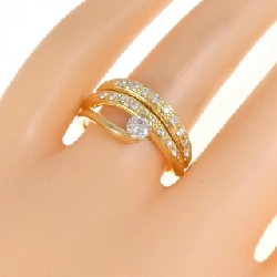 Nhẫn kim cương K18YG 0.51CT 666740