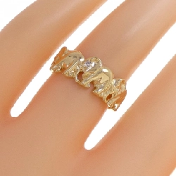 Nhẫn kim cương K18YG hình voi 0.01CT 669265