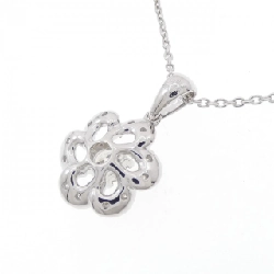 K18WG Hoa Đá Kim Cương Dây Chuyền 0.33CT - Hàng hiệu Chính hãng 862652