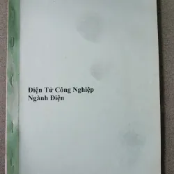 [Sách kỹ thuật điện xưa] Giáo trình điện tử công nghiệp ngành điện