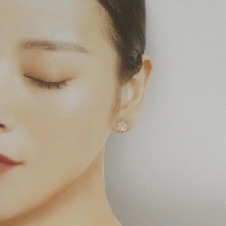 K18YG Bông tai kim cương 0.60CT - Hàng hiệu Chính hãng 869117