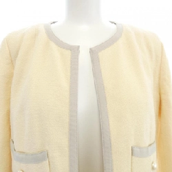 【Mã giảm giá】【Cổ điển】Áo khoác không cổ CHANEL 641133