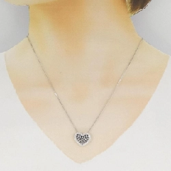 K18WG 2WAY Mặt Dây Chuyền Hình Trái Tim Đính Kim Cương 0.53CT - Hàng hiệu Chính Hãng 857358