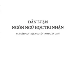 Dẫn luận ngôn ngữ học tri nhận - DAVID LEE 787788