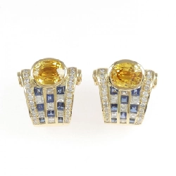 Bông tai Sapphire 750YG - Hàng hiệu Chính hãng