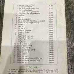 SÁCH TIẾNG VIỆT 11*TẶNG QUÀ + FREESHIP 605986