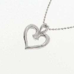 K18WG Dây chuyền kim cương hình trái tim 0.02CT - Hàng hiệu Chính hãng 860881