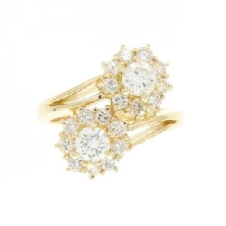 Nhẫn kim cương hoa K18YG 1.05CT 668744