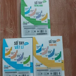 Sách - sổ tay All in One tiếng Anh, Vật lý, Toán học cấp 3 chương trình mới