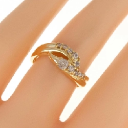 Nhẫn kim cương K18YG 0.32CT 672931