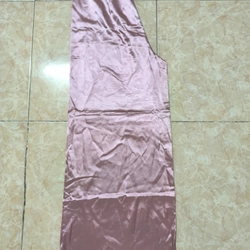 áo dài cách tân nhung the tay voan màu hồng vỏ đỗ 528950