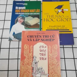 Bộ 3 quyển chủ đề học tập- Bí quyết Học nhanh, học giỏi chuyện thi cử xưa. Nhiều tác giả.