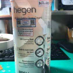 Bình sữa Hegen PPSU 240ml núm ti size M từ 3 – 6 tháng, White 174674