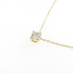 K18YG Solitaire Dây chuyền kim cương 0.10CT - Hàng hiệu Chính hãng 858655