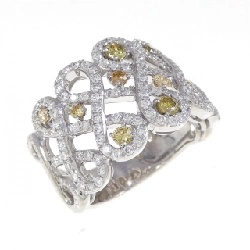 Nhẫn kim cương K18WG 0.39CT