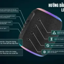 Loa Bluetooth Gochek Stomix C8, bluetooth 5.3, chống nước IPX7, tặng tai nghe bluetooth 974878