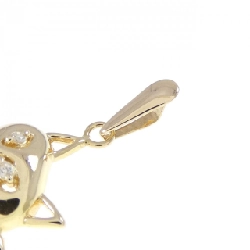 K18YG Mèo Kim Cương Mặt Dây - Hàng hiệu Chính hãng 864206