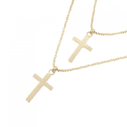 K18YG Dây chuyền hình chữ thập - Hàng hiệu Authentic 861515