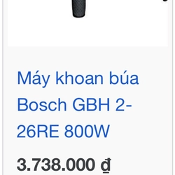 Máy Khoan Bê Tông 3 Chức Năng Bosch HÀNG CHÍNH HÃNG 362978