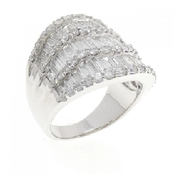 Nhẫn kim cương K18WG 3.65CT - Hàng hiệu chính hãng