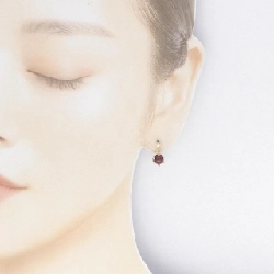 K18YG Garnet Bông tai - Hàng hiệu Chính hãng 876863