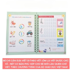 Sách Vở luyện viết chữ thần kỳ tự xóa được (Bộ 3 quyển) 531107
