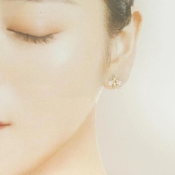 K10YG Bông tai hình vuông - Hàng hiệu Chính hãng 867545