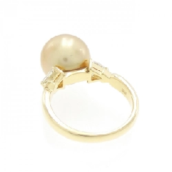 Nhẫn ngọc trai trắng K18YG 11.9mm 673189