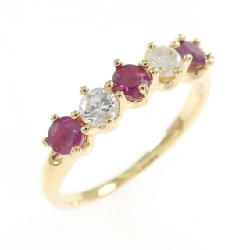 Nhẫn Ruby K18YG 0.38CT - Hàng hiệu Chính hãng