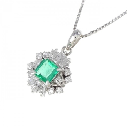 Dây chuyền Emerald PT900/PT850 0.58CT - Hàng hiệu Chính hãng 859660