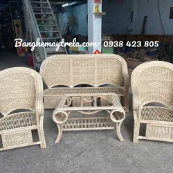 Sofa salon mây đan kín 790114