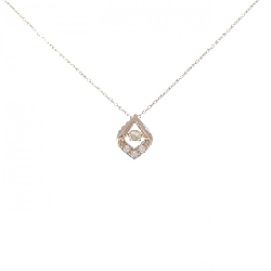 K18PG Dây chuyền kim cương 0.10CT - Hàng hiệu Authentic