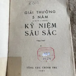 Giải thưởng 5 năm 1977-1983 kỷ niệm sâu sắc  Hơn 400 trang 932988