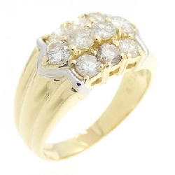 Nhẫn kim cương K18YG/PT850 1.02CT