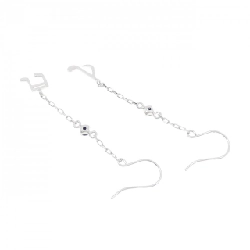 K14WG Âm nhạc Hình vuông Bông tai - Hàng hiệu Chính hãng 868336